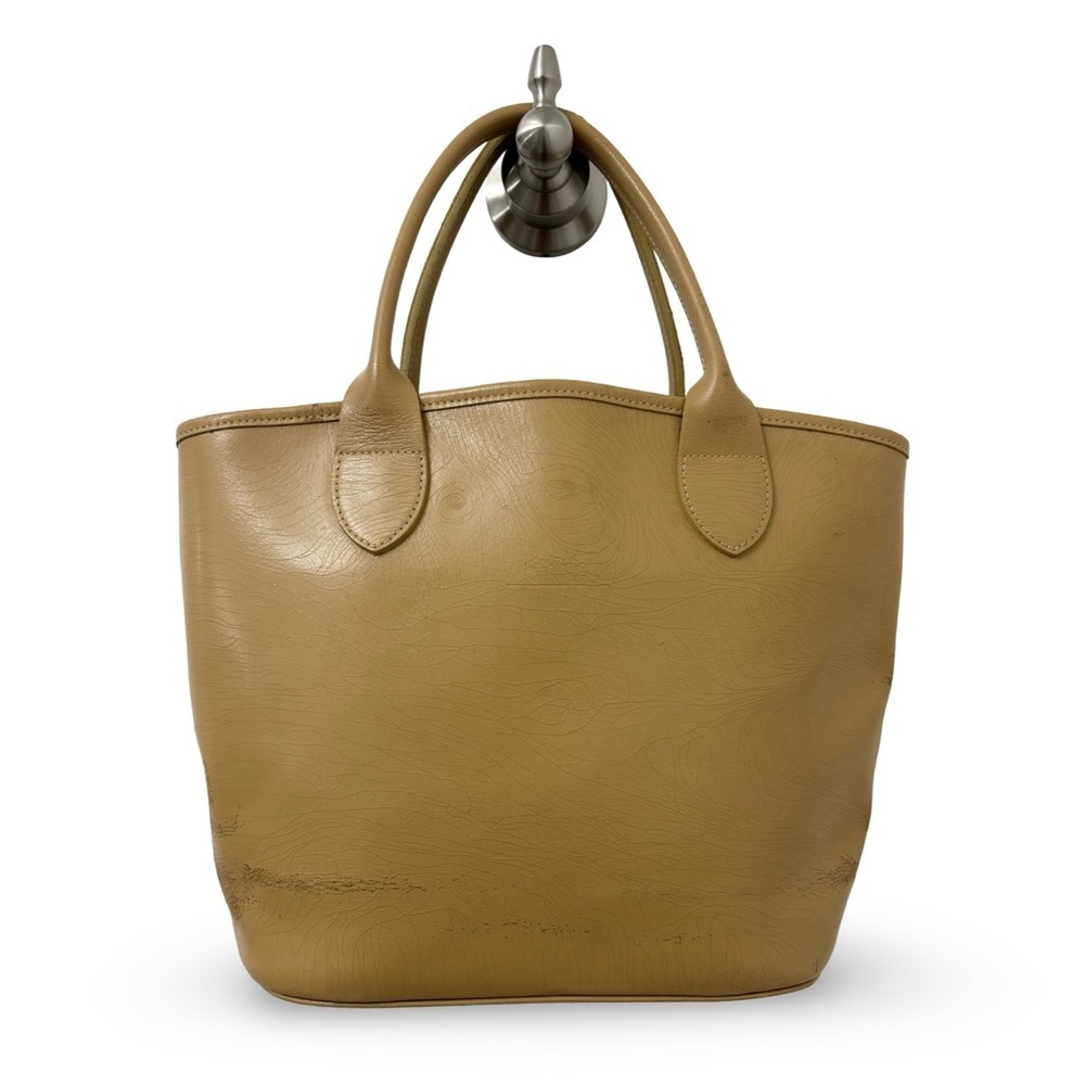 Vintage Longchamp - Beige Leather Handbag - Picture 4 of 15